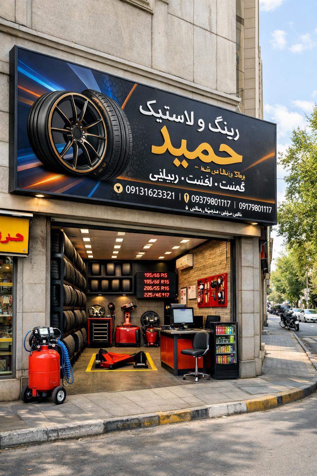 لاستیک فروشی حمید صنیعی