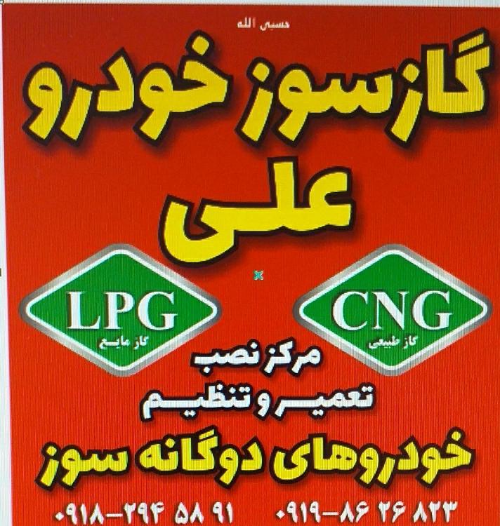 تعمیرگاه گازسوز خودرو علی